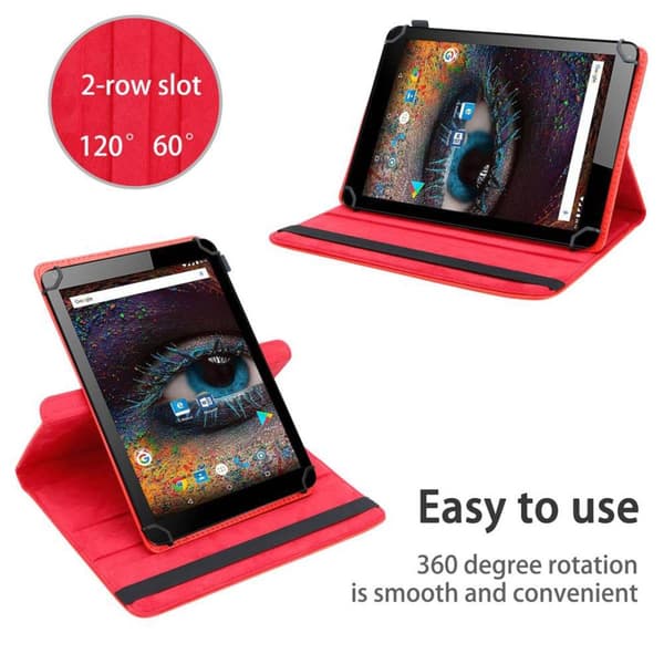 Odys Falcon 10 PLUS Suojakuori Suojakotelo Tablet Kotelo 60 astetta Faux Nahka Stand toiminto ja joustava hihna