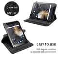 Pikkukuva 2 / 5: Odys Titan 10 Suojakuori Suojakotelo Tablet Kotelo 60 astetta Faux Nahka Stand toiminto ja joustava hihna