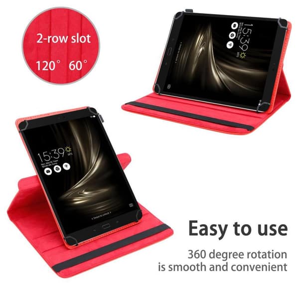Asus ZenPad 3S 10 (9.7 Zoll) Suojakuori Suojakotelo Tablet Kotelo 60 astetta Faux Nahka Stand toiminto ja joustava hihna