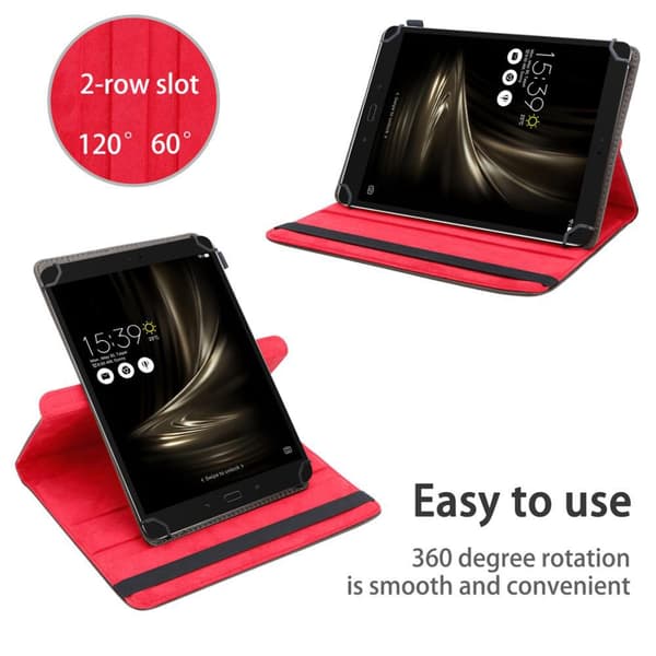 Asus ZenPad 3S 10 (9.7 Zoll) Suojakuori Suojakotelo Tablet Kotelo 60 astetta Faux Nahka Stand toiminto ja joustava hihna