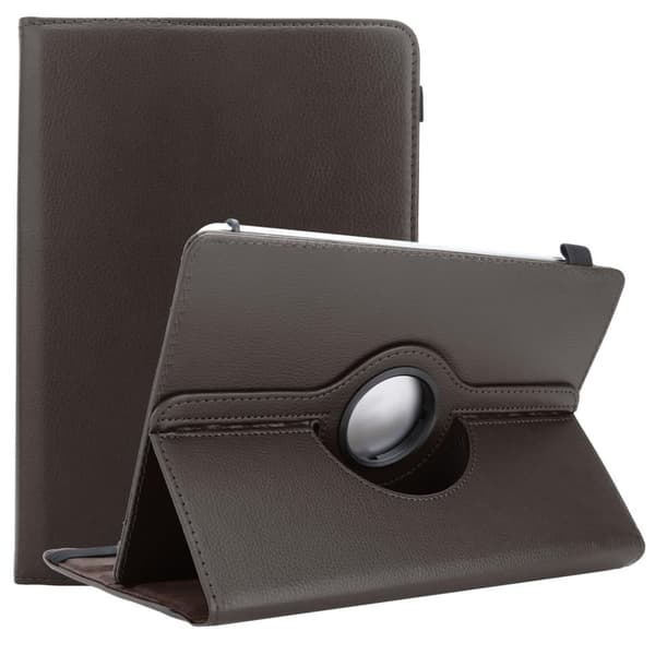 Deksel for 8" Tablets 360 graders beskyttelsesetui nettbrett i kunstskinn med stativfunksjon og elastisk stropp