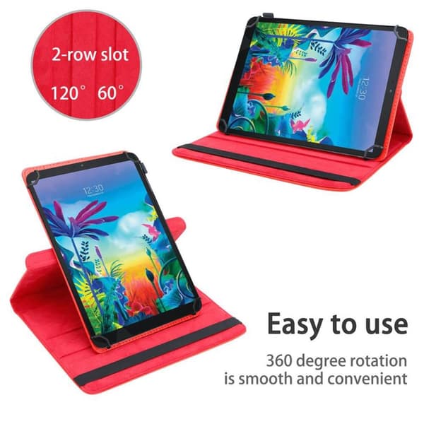 LG G Pad 5 (10.1 Zoll) Suojakuori Suojakotelo Tablet Kotelo 60 astetta Faux Nahka Stand toiminto ja joustava hihna