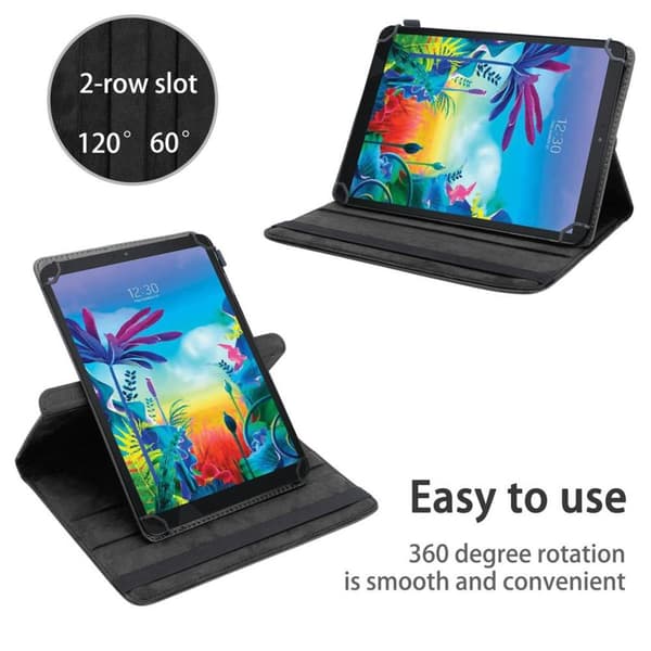 LG G Pad 5 (10.1 Zoll) Suojakuori Suojakotelo Tablet Kotelo 60 astetta Faux Nahka Stand toiminto ja joustava hihna