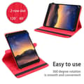Miniatyrbild 2 av 5: Fordal för surfplatta för Xiaomi Mi Pad 2 (7.9 tum) Skal 360 Graders skyddsomslag av läderimitation med stativfunktion och elastiskt band