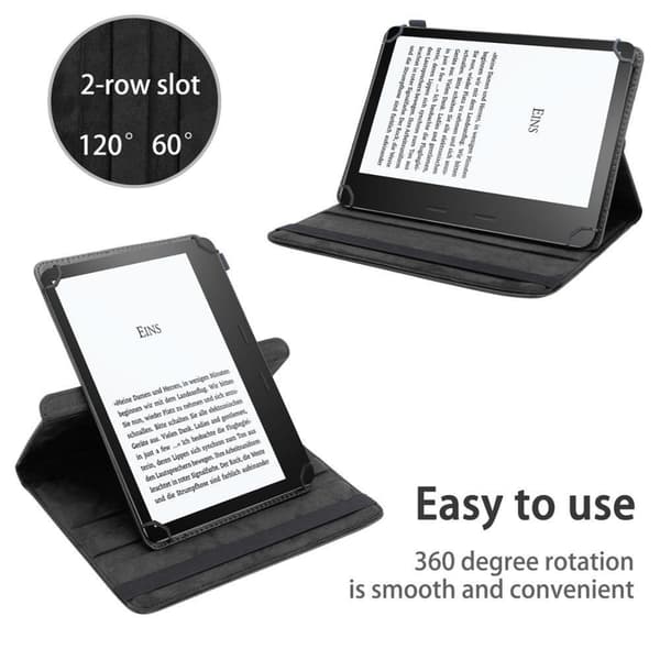 Kindle Oasis 2017 (9. Gen.) Suojakuori Suojakotelo Tablet Kotelo 60 astetta Faux Nahka Stand toiminto ja joustava hihna
