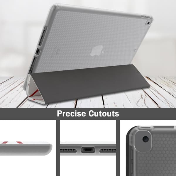 Deksel til iPad PRO (10.5 tommer) Ultratynt Nettbrett Silikondeksel av fleksibel TPU-silikon med stativfunksjon
