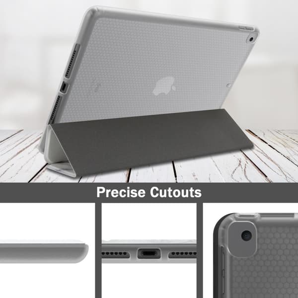 Deksel til iPad PRO (10.5 tommer) Ultratynt Nettbrett Silikondeksel av fleksibel TPU-silikon med stativfunksjon