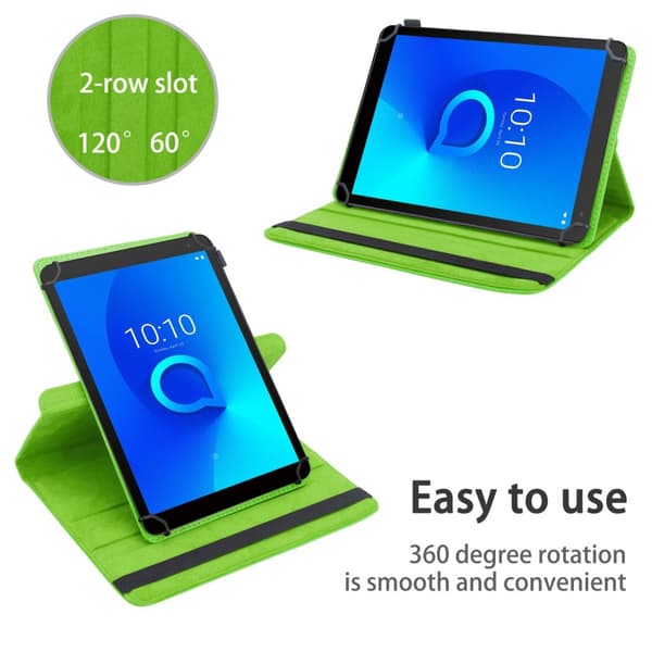 Alcatel 1T (7 Tulli) 2021 Suojakuori Suojakotelo Tablet Kotelo 60 astetta Faux Nahka Stand toiminto ja joustava hihna