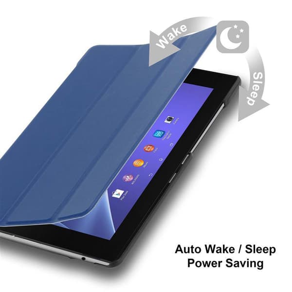 Skal för surfplatta för Sony Xperia Tablet Z2 (10.1 tum) Plånboksfodral Ultratunnt Skal med automatisk väckning och ståfunktion