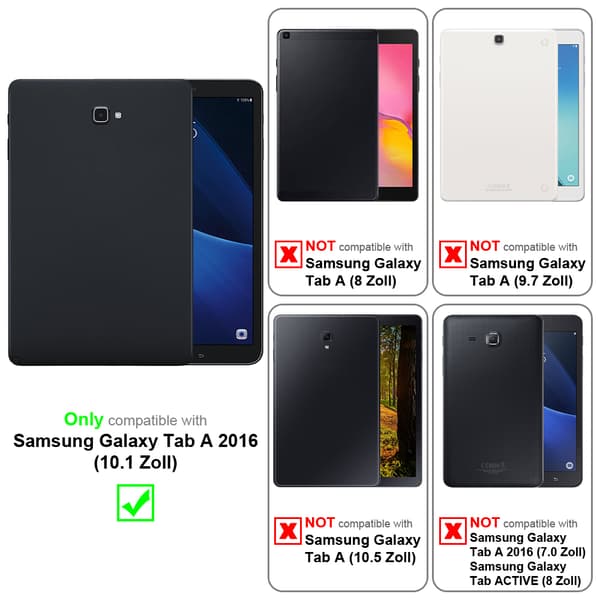 Samsung Galaxy Tab A 2016 (10.1 Zoll) Lompakkokotelo Matkapuhelinkotelo Suojakuori Ultra Thin Suojakotelo Auto Wake Up ja Stand-toiminto