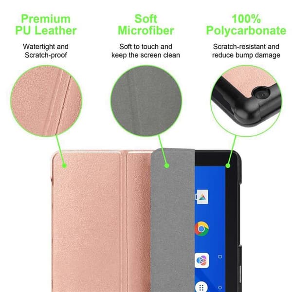 Deksel til Lenovo Tab M10 (10.1 tommer) TB-X505F Lommebokdeksel til Nettbrett UTEN automatisk oppvåkning og stativfunksjon