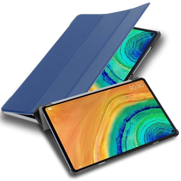 Huawei MatePad PRO (10.8 Tulli) Lompakkokotelo Matkapuhelinkotelo Suojakuori Ultra Thin Suojakotelo Auto Wake Up ja Stand-toiminto JERSEY TUMMAN SININEN