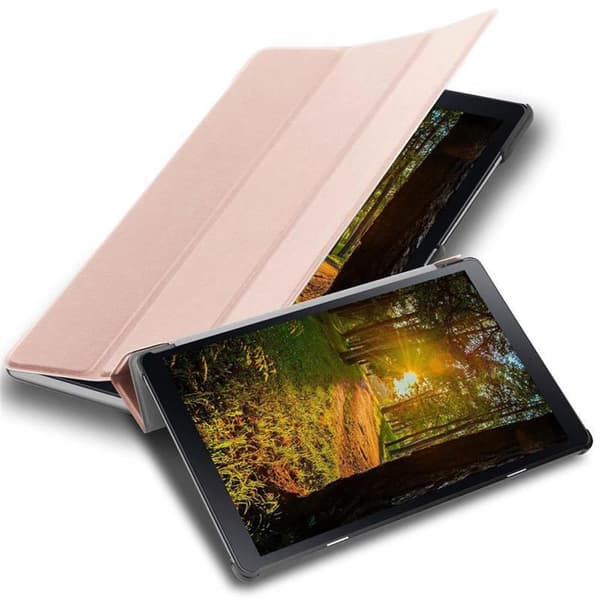 Deksel for Samsung Galaxy Tab A (10.5 tommer) Ultratynt Lommebokdeksel til Nettbrett med automatisk oppvåkning og stativfunksjon PASTELL ROSEGULL