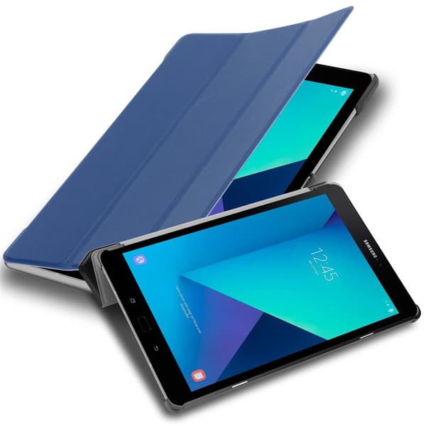 Skal för surfplatta för Samsung Galaxy Tab S3 (9.7 tum) Plånboksfodral Ultratunnt Skal med automatisk väckning och ståfunktion JERSEY MÖRK BLÅ