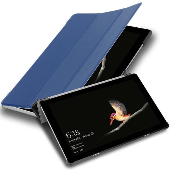 Skal för surfplatta för Microsoft Surface GO Fodral Ultratunnt Mobilskydd UTAN automatisk väckning och ståfunktion JERSEY MÖRK BLÅ