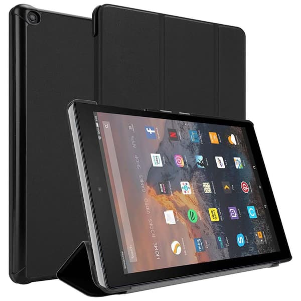 Deksel for Kindle FIRE HD 10 2017 (7. Gen.) Ultratynt Lommebokdeksel til Nettbrett med automatisk oppvåkning og stativfunksjon