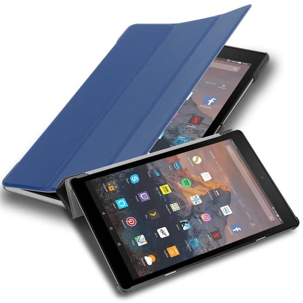 Deksel for Kindle FIRE HD 10 2017 (7. Gen.) Ultratynt Lommebokdeksel til Nettbrett med automatisk oppvåkning og stativfunksjon
