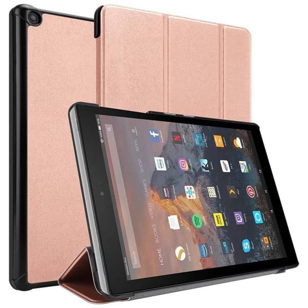Deksel for Kindle FIRE HD 10 2017 (7. Gen.) Ultratynt Lommebokdeksel til Nettbrett med automatisk oppvåkning og stativfunksjon