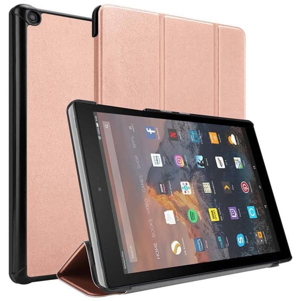 Deksel for Kindle FIRE HD 10 2017 (7. Gen.) Ultratynt Lommebokdeksel til Nettbrett med automatisk oppvåkning og stativfunksjon