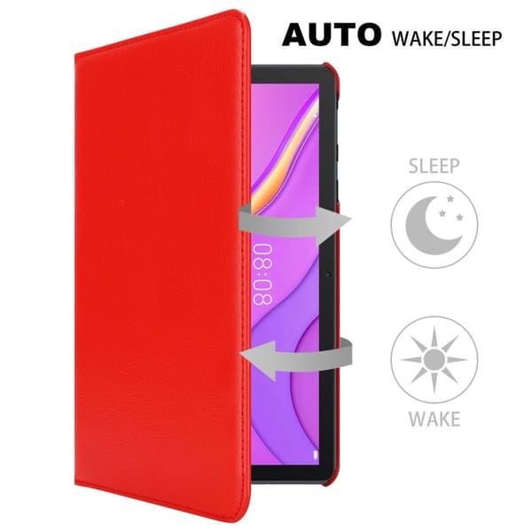 Deksel for Huawei MatePad T 10 (9.7 tommer) / T 10s (10.1 tommer) Lommebokdeksel til Nettbrett UTEN Auto Wake Up, med stativfunksjon og elastisk