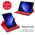 Pikkukuva 3 / 7: Alcatel 1T (10 Tulli) Suojakuori Suojakotelo Tablet Kotelo 60 astetta Faux Nahka Stand toiminto ja joustava hihna
