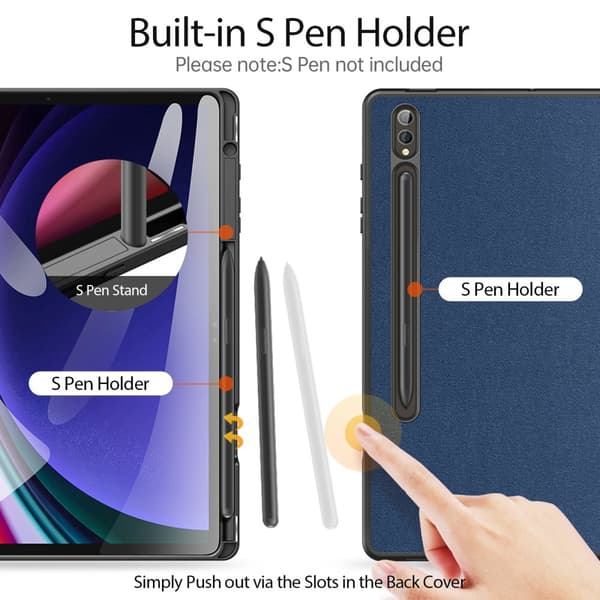 INF Kolminkertainen telinekotelo Samsung Tab S9 Plus -puhelimelle
