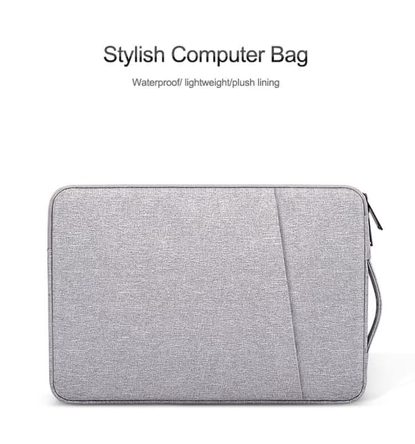 INF Laptopfodral 14.1 tum/15.4 tum canvas Grå