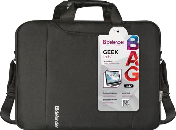 Defender Geek anteckningsbokfodral 39,6 cm (15,6") Svart