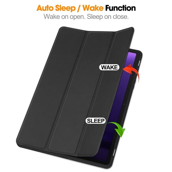 SKALO Samsung Tab S9/S9 FE Trifold Flip Cover - Sort