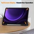 Miniatyrbillede 5 af 10: SKALO Samsung Tab S9/S9 FE Trifold Flip Cover - Sort