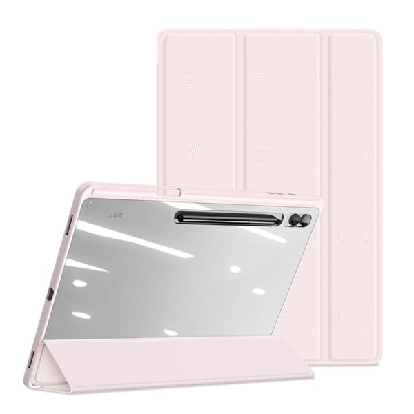 DUX DUCIS Samsung Tab S9 Ultra TOBY Series Trifold Suojakotelo - Vaaleanpunainen