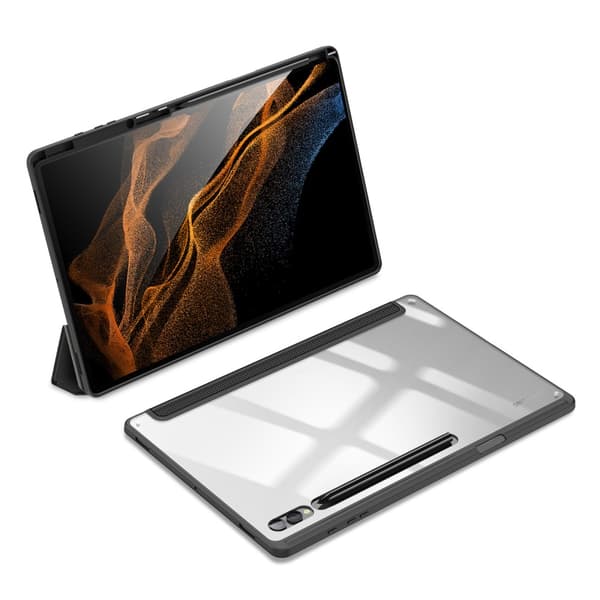 DUX DUCIS Samsung Tab S9 Ultra TOBY Series Trifold Suojakotelo - Musta