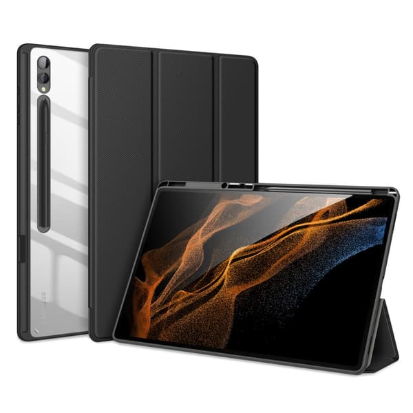 DUX DUCIS Samsung Tab S9 Ultra TOBY Series Trifold Suojakotelo - Musta