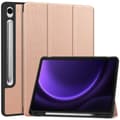 Pikkukuva 1 / 10: SKALO Samsung Tab S9/S9 FE Trifold Suojakotelo - Ruusukulta