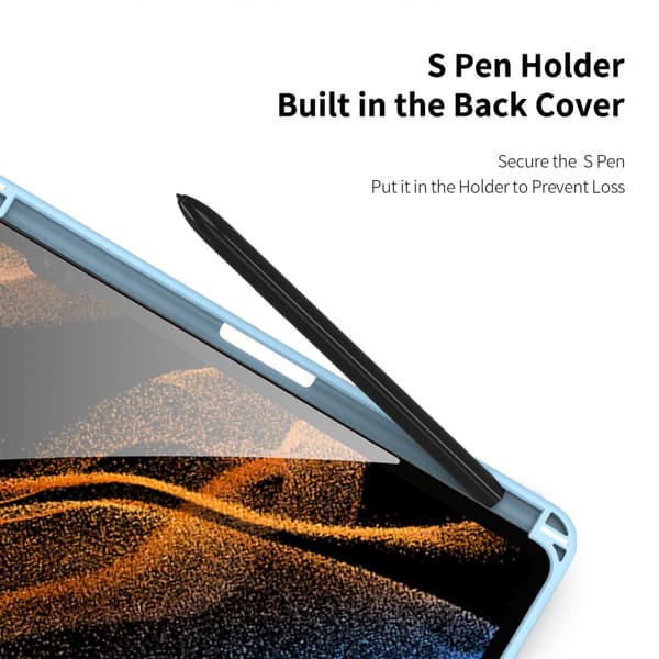 DUX DUCIS Samsung Tab S9 Ultra TOBY Series Trifold Flip Cover - Turkis
