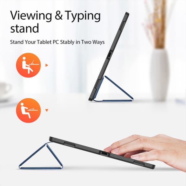 DUX DUCIS Samsung Tab S9 Ultra DOMO Series Trifold Suojakotelo - Sininen