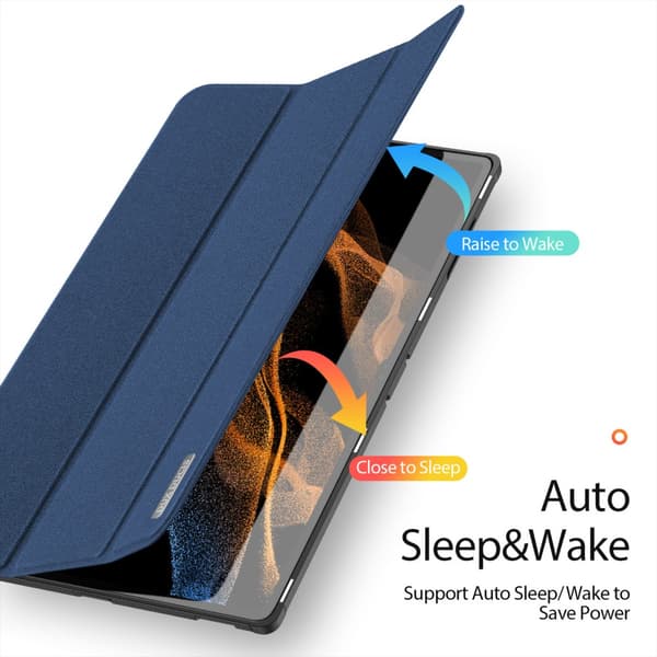 DUX DUCIS Samsung Tab S9 Ultra DOMO Series Trifold Suojakotelo - Sininen