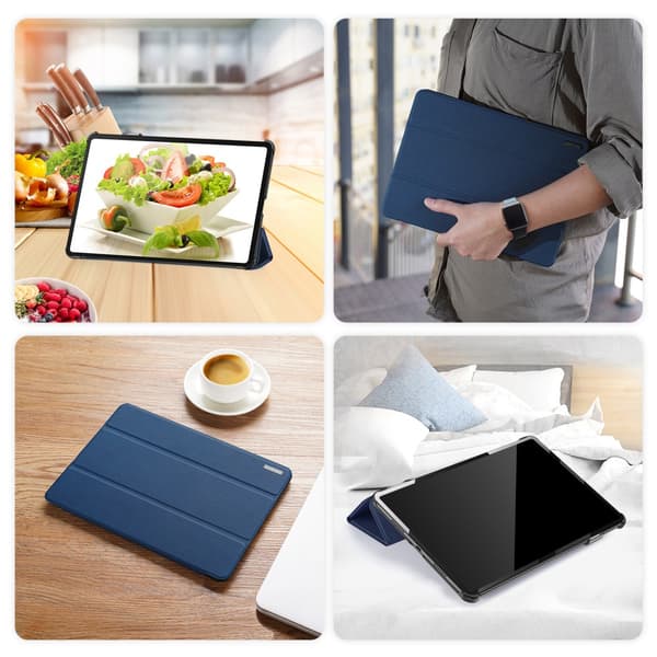 DUX DUCIS Samsung Tab S9 Ultra DOMO Series Trifold Suojakotelo - Sininen