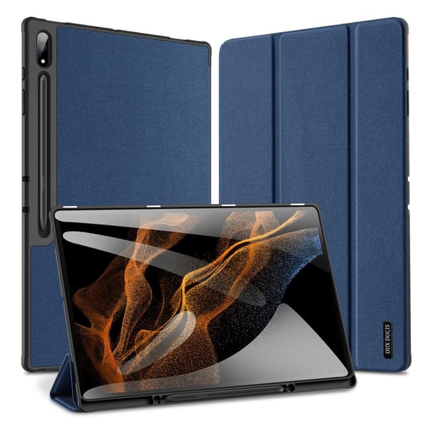 DUX DUCIS Samsung Tab S9 Ultra DOMO Series Trifold Suojakotelo - Sininen