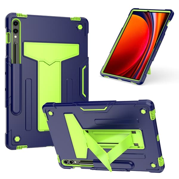 SKALO Samsung Tab S9+/S9+ FE Extra Stöttåligt Armor Shockproof Skal - Grön