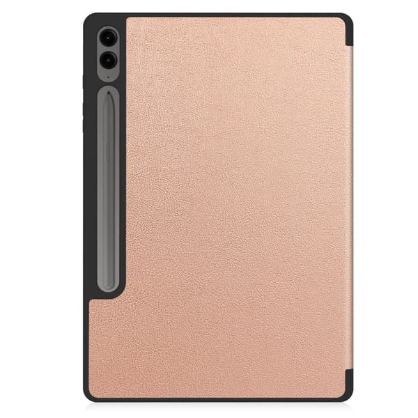 SKALO Samsung Tab S9+/S9 FE+Trifold Flip Cover - Rosa guld