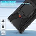 Pikkukuva 3 / 11: SKALO Samsung Tab S9 Ultra Extra Shockproof Armor 360 Kahva/Tripod Suojakuori - Musta