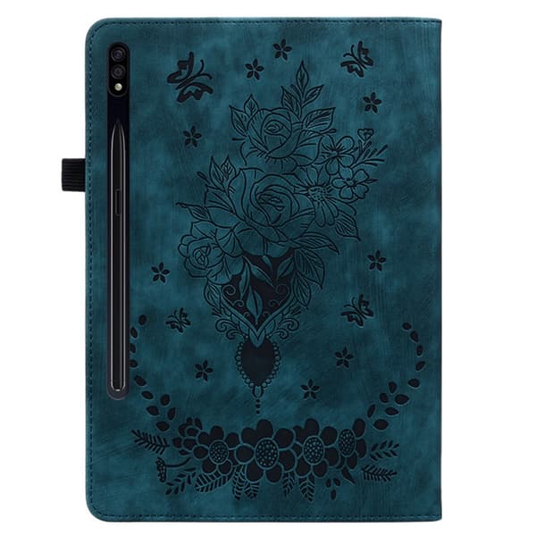 SKALO Samsung Tab S9+/S9 FE+ Mandala Butterfly Fodral - Blå
