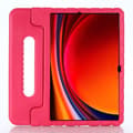 Pikkukuva 2 / 8: SKALO Samsung Tab S9+/S9+ FE Kuori kahvalla/telineellä - Pinkki