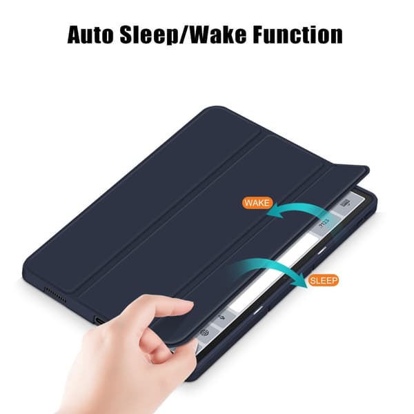 SKALO Lenovo Tab P12 Trifold Flip Cover - Mørkeblå