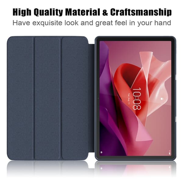 SKALO Lenovo Tab P12 Trifold Flip Cover - Mørkeblå