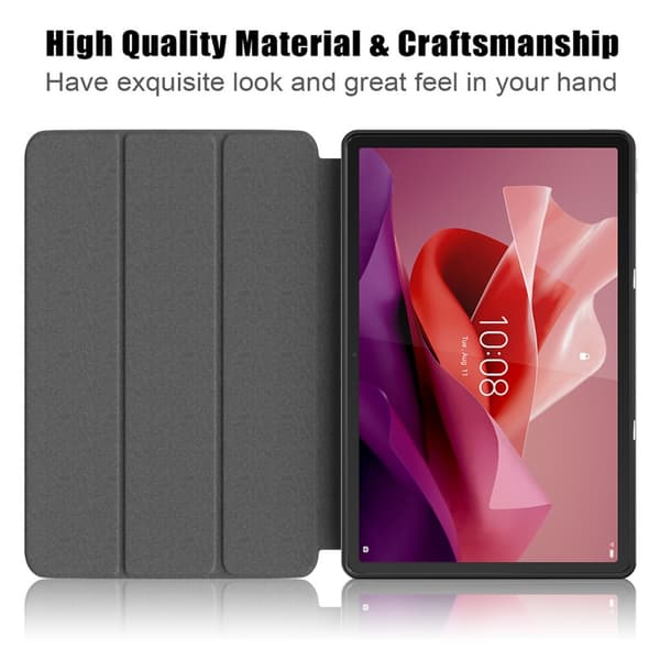 SKALO Lenovo Tab P12 Trifold Suojakotelo - Musta