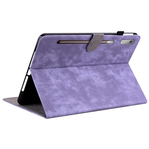 SKALO Lenovo Tab P12 Cute Tiger PU-læder Flip Cover - Lilla