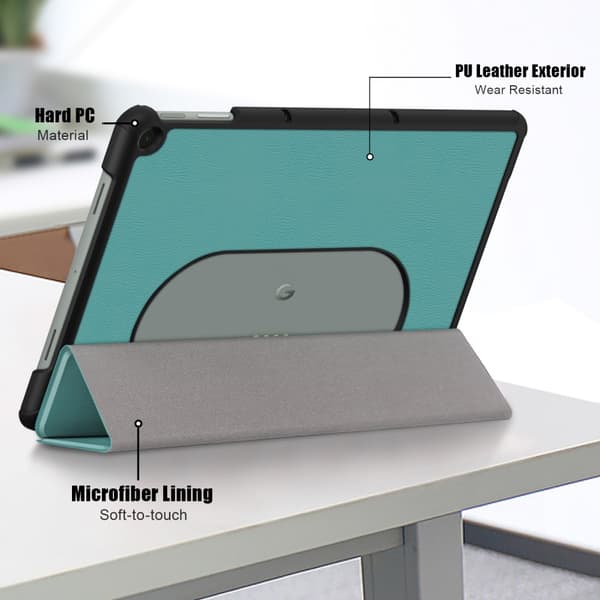SKALO Google Pixel Tablet Trifold Suojakotelo - Vihreä