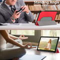 Pikkukuva 7 / 10: SKALO Google Pixel Tablet Trifold Suojakotelo - Punainen
